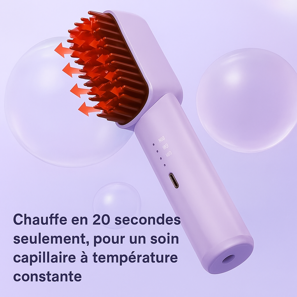 -LissyBrush  Brosse chauffante sans fil